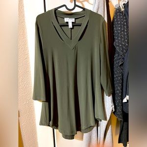 Joseph Ribkoff green blouse